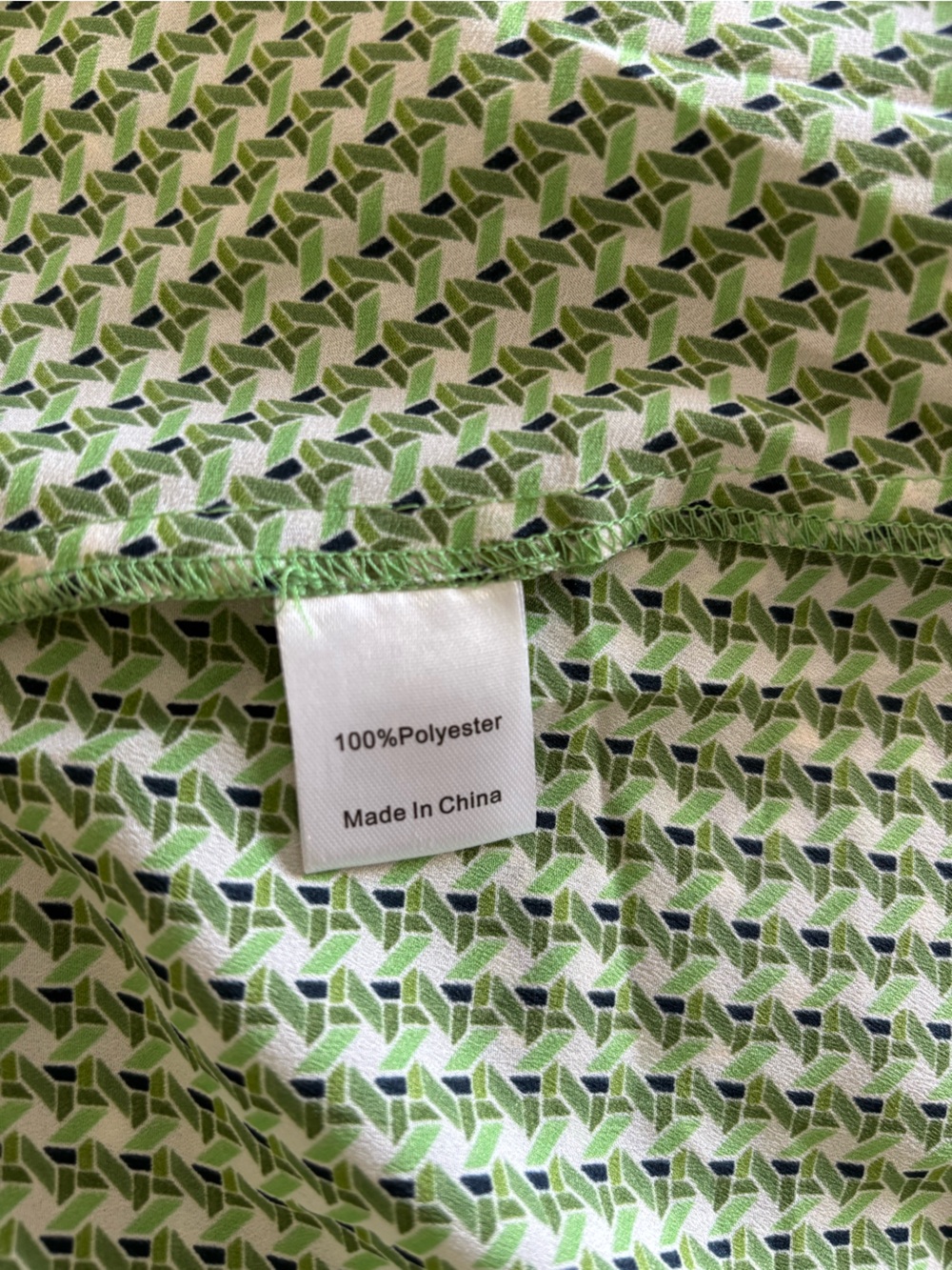 Tuckernuck Geometric Gingham Print Asymmetrical Free Flow Shirt Dress Medium - Picture 9 of 14